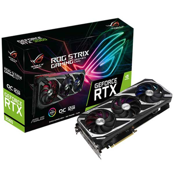 کارت گرافیک RTX 3060 ASUS ROG STRIX GAMING OC 12GB